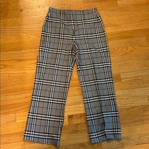 Black and white gingham Capri pants